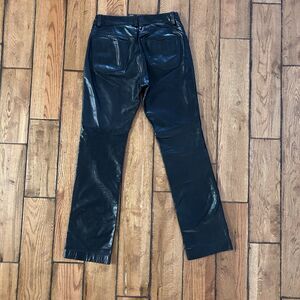 Vintage 2000 GAP Leather Original Fit Pants Size 26, Size 2